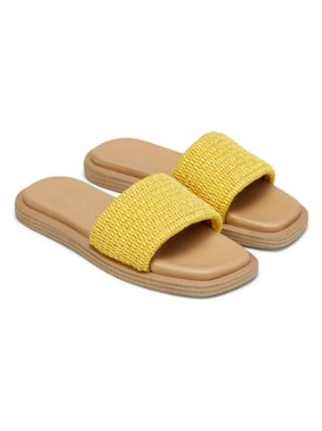 Marc O'Polo Shoes Klapki w kolorze żółto-beżowym