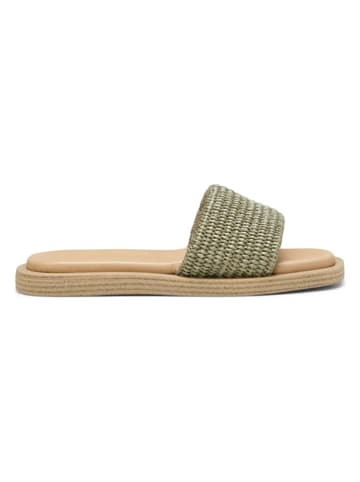 Marc O'Polo Shoes Klapki w kolorze beżowo-oliwkowym