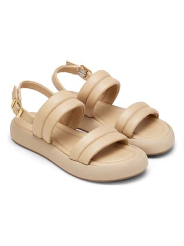 Marc O'Polo Shoes Skórzane sandały w kolorze beżowym