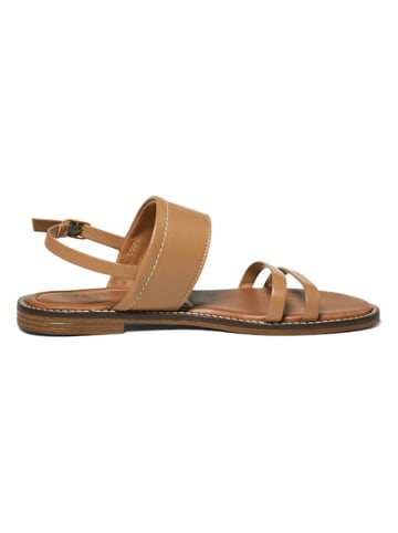 Marc O'Polo Shoes Skórzane sandały w kolorze jasnobrązowym