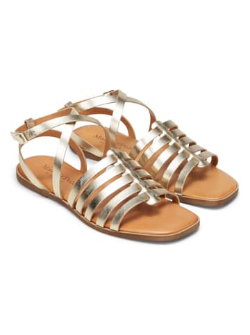 Marc O'Polo Shoes Leren sandalen goudkleurig