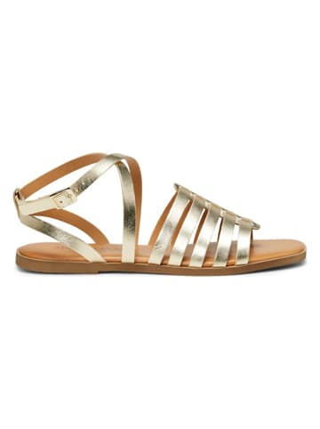 Marc O'Polo Shoes Leren sandalen goudkleurig