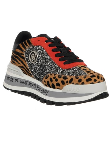 Liu Jo Leren sneakers lichtbruin