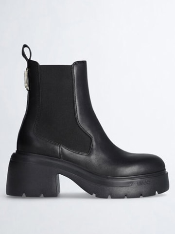 Liu Jo Leder-Chelsea-Boots in Schwarz