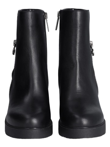 Liu Jo Leder-Stiefeletten in Schwarz