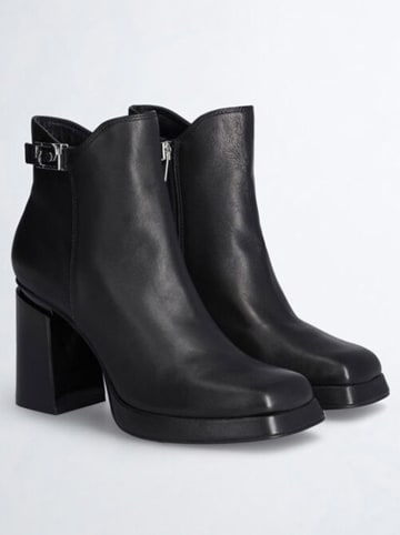 Liu Jo Leren enkelboots zwart