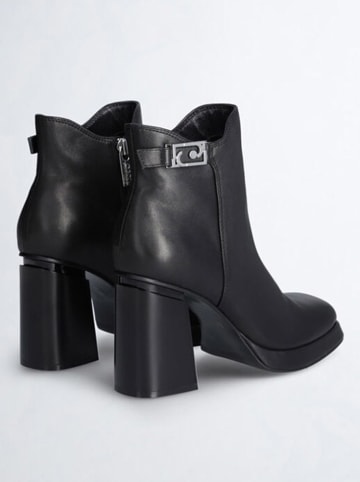 Liu Jo Leren enkelboots zwart