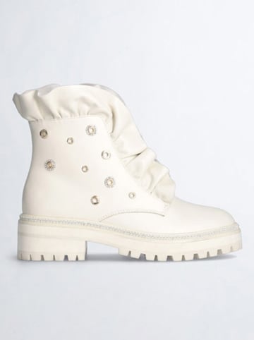 Liu Jo Leren boots crème