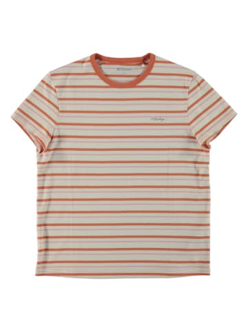 Mustang Shirt in Creme/ Orange/ Rosa