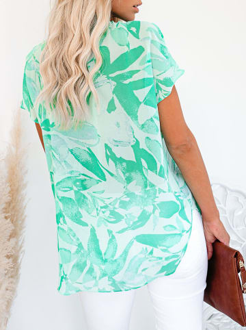 Milan Kiss Blouse groen/wit