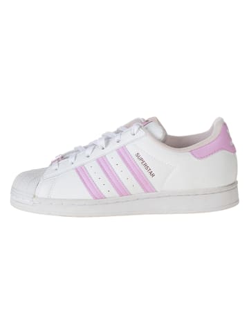 adidas Sneakers "Superstar" wit/lichtroze