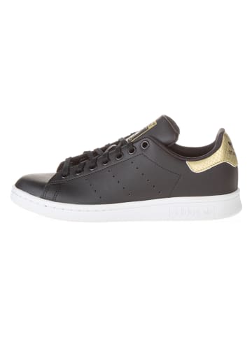 adidas Sneakersy "Stan Smith" w kolorze antracytowo-złotym