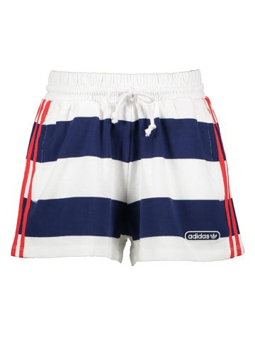 adidas Shorts in Dunkelblau/ Weiß