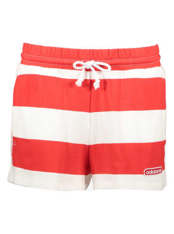 adidas Shorts in Rot/ Weiß