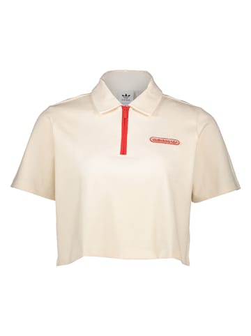 adidas Koszulka polo w kolorze beżowym