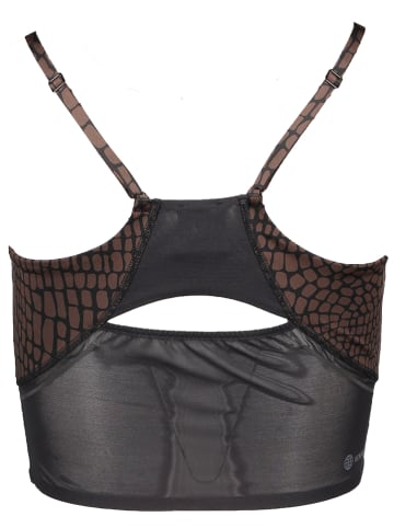 adidas Top sportowy "HIIT" w kolorze brązowym