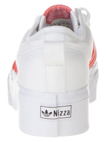 adidas Sneakersy "Nizza Platform" w kolorze biało-czerwonym