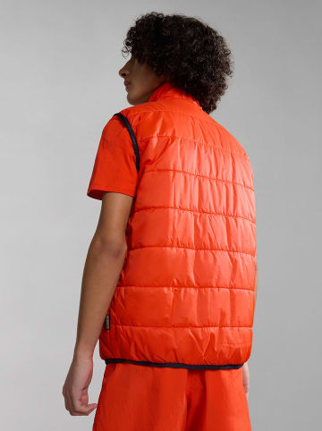 Napapijri Doorgestikte bodywarmer "Santafe" oranje