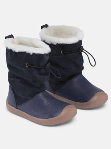 Bundgaard Skórzane botki "Walker Pull II" w kolorze granatowym