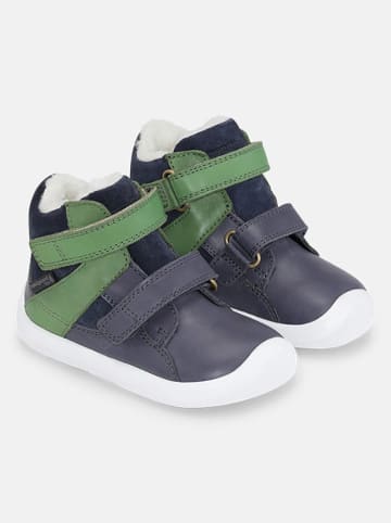 Bundgaard Leder-Sneakers "Walk Winter" in Dunkelblau