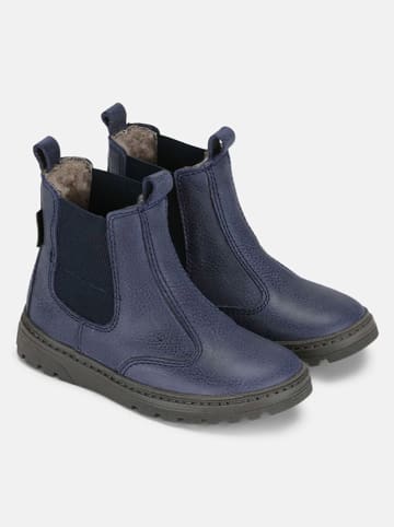 Bundgaard Leder-Chelsea-Boots "Jayden" in Dunkelblau