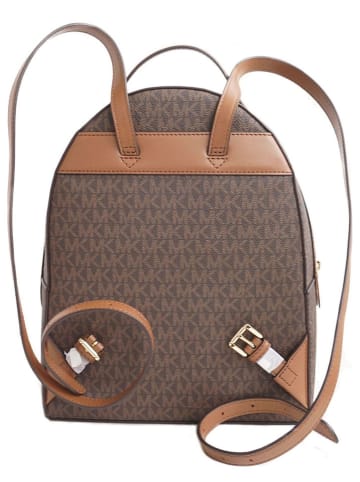 Michael Kors Leder-Rucksack in Dunkelbraun - (B)24 x (H)32 x (T)11 cm