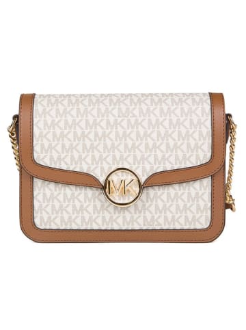 Michael Kors Umhängetasche in Creme/ Camel - (B)23 x (H)17 x (T)6 cm
