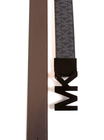 Michael Kors Omkeerbare riem zwart/donkerbruin