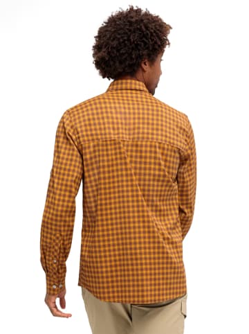 Maier Sports Funktionshemd "Mats" in Orange/ Hellbraun
