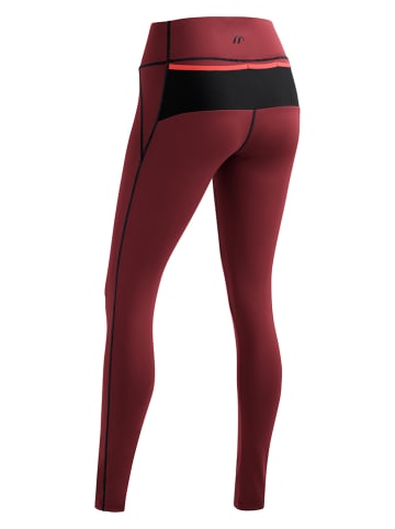 Maier Sports Funktionsleggings "Arenit" in Rot