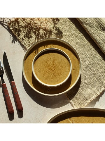 Ogo Living 6er-Set: Dessertteller "Flé" in Gelb - Ø 13,5 cm