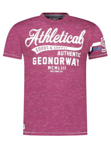 Geographical Norway Koszulka "Jortlab" w kolorze różowym