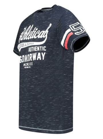 Geographical Norway Koszulka "Jortlab" w kolorze granatowym