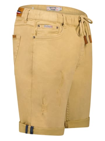 Geographical Norway Bermudy "Pistol" w kolorze beżowym
