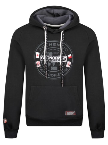 Geographical Norway Hoodie "Gregoire" in Schwarz