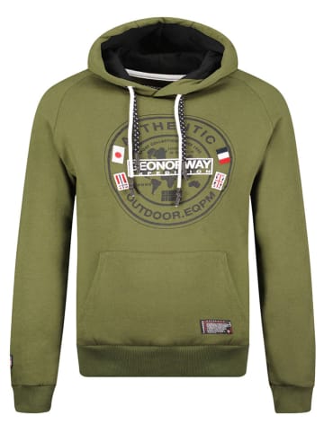 Geographical Norway Hoodie "Gregoire" in Grün