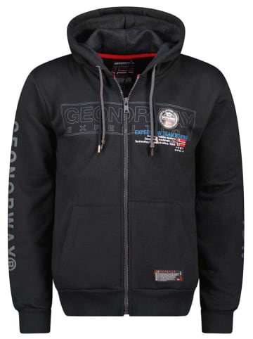 Geographical Norway Sweatjacke "Galette" in Schwarz