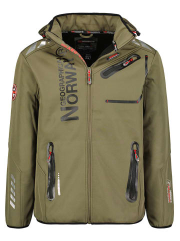 Geographical Norway Kurtka softshellowa "Royaute" w kolorze khaki