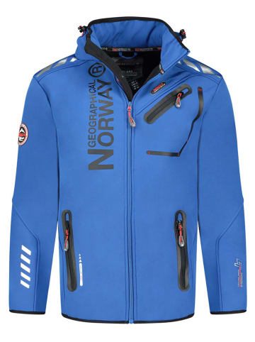 Geographical Norway Softshelljas "Royaute" blauw