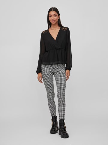 Vila Leggings in Schwarz/ Weiß
