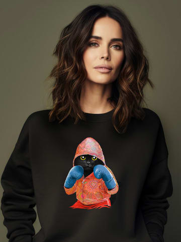 WOOOP Sweatshirt in Schwarz