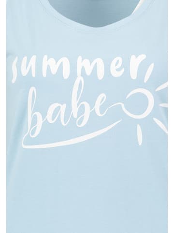 Stitch & Soul Top in Hellblau