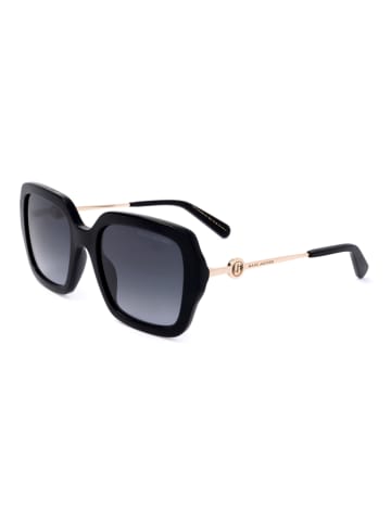 Marc Jacobs Damen-Sonnenbrille in Schwraz-Gold/ Dunkelblau