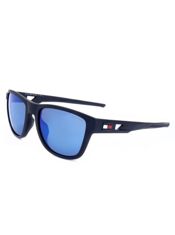 Tommy Hilfiger Herren-Sonnenbrille in Schwarz/ Hellblau
