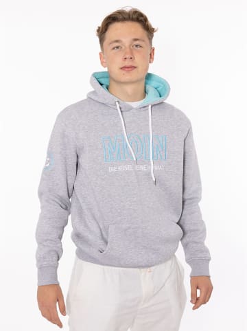 Zwillingsherz Hoodie "Moin" in Grau