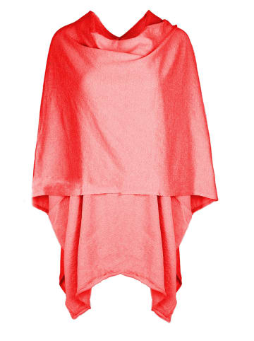 Zwillingsherz Poncho in Rot