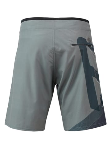 Brunotti Badeshorts "Weston" in Grau/ Dunkelblau