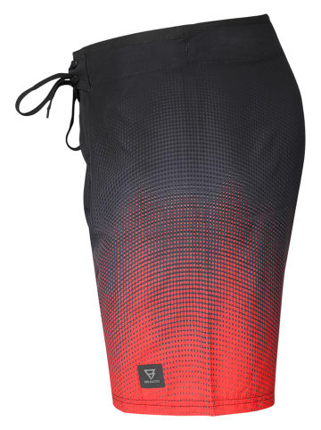 Brunotti Badeshorts "Paitor" in Rot/ Schwarz