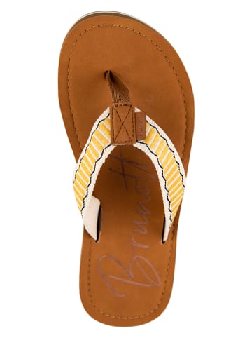 Brunotti Teenslippers "Gael" geel/lichtbruin