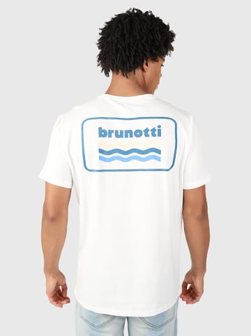 Brunotti Koszulka "Logo" w kolorze białym